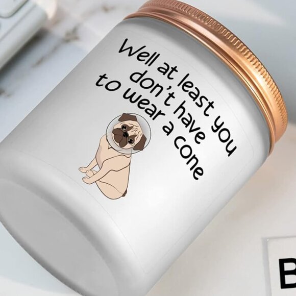 Candle -  'Well at Least You Don't Have to Wear a Cone' - Humorous Get Well Gift - Picture 2 of 8